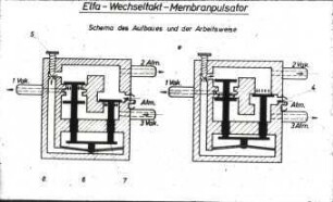 Schnitt des Pulsators der Elfa Melkmaschine M 55