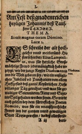 Avreola Martyrvm : Das ist, Nutzliche, Catholische, einfältige vnd Christenliche Predigen, auff etlicher heyligen Martyrer Fest vnd Feyertäg geordnet ... = Martyrer Kräntzlein