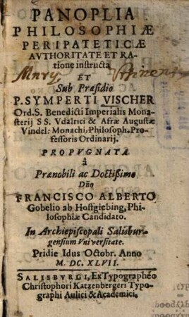 Panoplia philosophiae peripateticae
