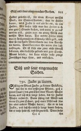 Süß und saur eingemachte Sachen.