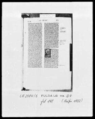 Petrus Comestor, Historia Scholastica — Initiale S, Folio 148recto