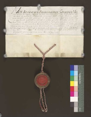 1651 Juli 29. Bestätigung der städtischen Privilegien für Lemgo durch Johann Bernhardt.