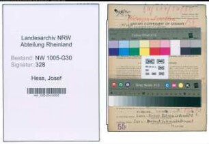 Entnazifizierung Josef Hess , geb. 23.07.1879 (Transportunternehmer)