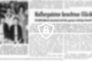 Kellergeister brachten Glück