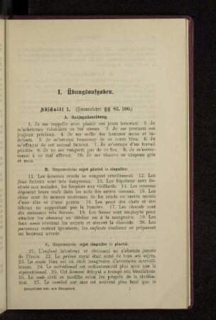 I. Übungsaufgaben.