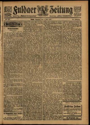 Dritte Ausgabe vom Samstag, den 06. Juni 1903.