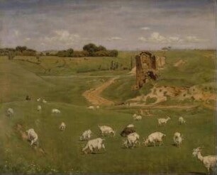 Ziegenherde in der Campagna