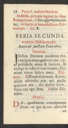 Feria Secunda majoris Hebdomadae