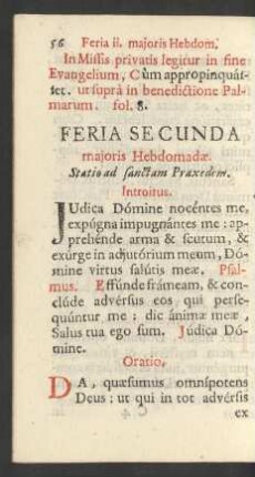 Feria Secunda majoris Hebdomadae