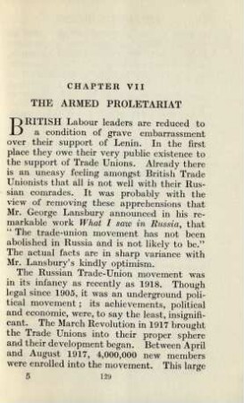 Chapter VII The armed proletariat
