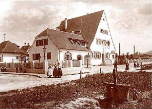 Fischer, Theodor; Reutlingen-Gmindersdorf; Arbeiterkolonie: Altenhof - Straßenszene
