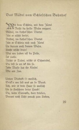 Das Mädel vom Schlesischen Bahnhof