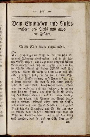 Vom Einmachen und Aufbewahren des Obsts und anderer Früchte