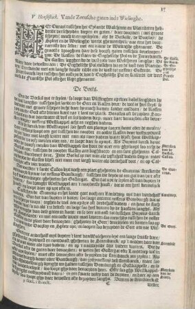 V Hooftstuck. Vande Zeeusche gaten inde Wielinghe.