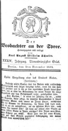 44. Stueck, 2. November 1835