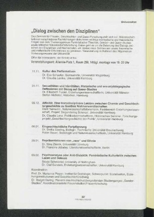"Dialog zwischen den Disziplinen"