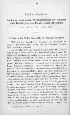 Fünfter Abschnitt Eröffnung eines neuen Wirkungskreises für Wilhelm nach Beseitigung des Planes seiner Absetzung Die Jahre 1255 und 1256