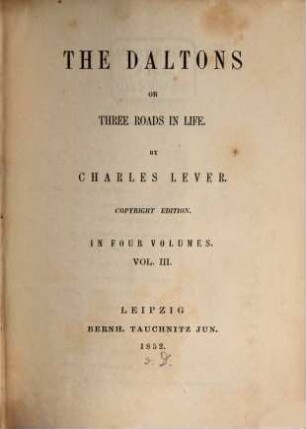 The Daltons or three roads in life, 3