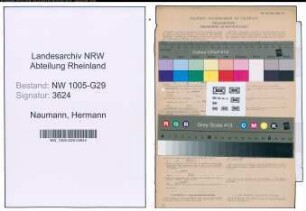 Entnazifizierung Hermann Naumann , geb. 11.07.1894 (Bahnsekretaer)