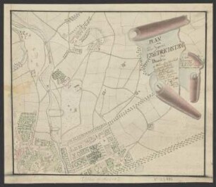 Plan von der Gegend Friedrichstadt bey Dresden