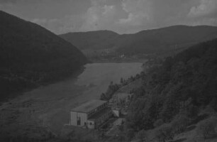 Braunlage: Obertalsperre, Blick zum Kraftwerk