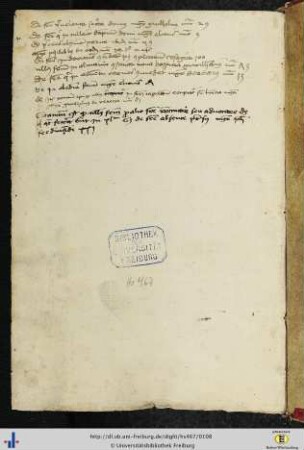 [51v] Deutsche Sammlung von Gewohnheiten der Johanniter mit (meist lateinischen) Nachträgen.