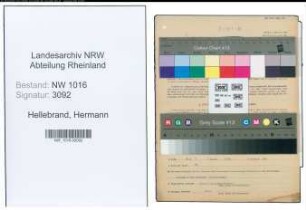 Entnazifizierung Hermann Hellebrand , geb. 26.03.1890 (Verwaltungsassistent)