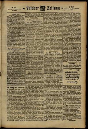 Zweite Ausgabe vom Donnerstag, den 26. September 1912.