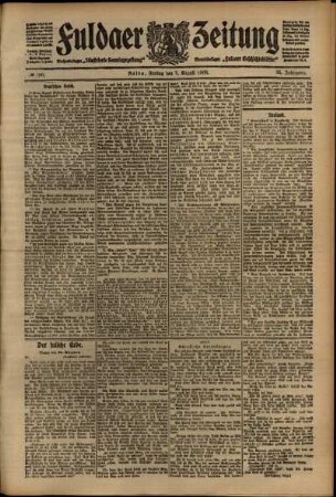 Ausgabe vom Freitag, den 07. August 1908.