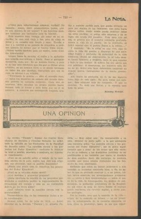 Una opinión