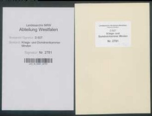 Bereisung der Forsten des Amtes Hausberge