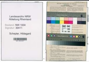 Entnazifizierung Hildegard Schepler , geb. 30.12.1914 (Bankangestellte)