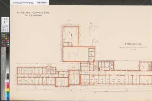 Arnsberg, Bezirksregierung, Hauptgebäude Seibertzstr. 1, Grundriss 3. Stock, Bestandszeichnung