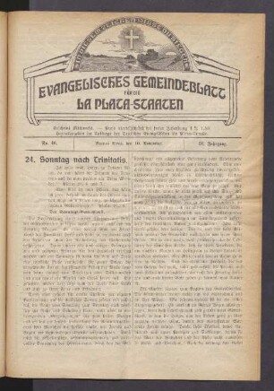 No. 46. Buenos Aires, den 10. November 1920. 26. Jahrgang