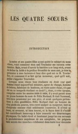 Les quatre soeurs : par Frédéric Soulié