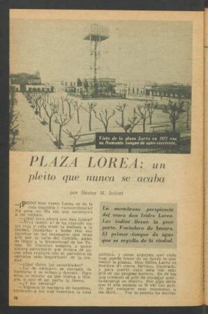 Plaza Lorea: un pleito que nunca se acaba