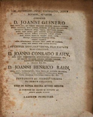 Dissertatio Inauguralis Medica De Cauto Sectionum Cadaverum Usu Ad Diiudicandas Morborum Causas