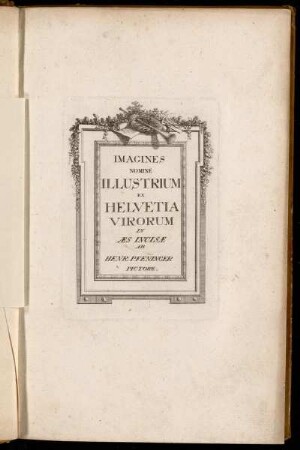 Imagines Nomine Illustrium ex Helvetia Virorum[...]