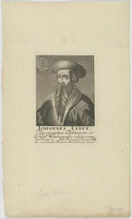 Bildnis des Iohannes Lvfft