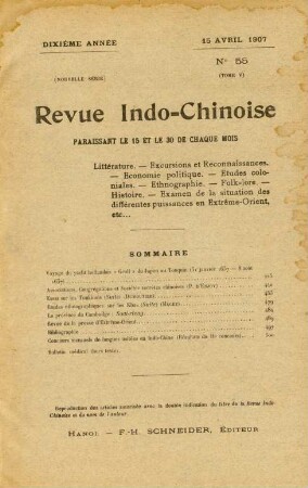 15 Avril 1907. No. 55.