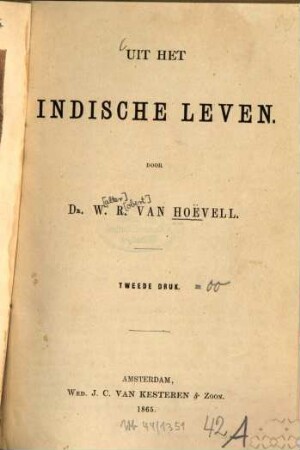 Uit het Indische Leven