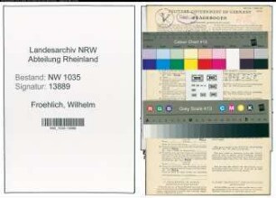 Entnazifizierung Wilhelm Froehlich , geb. 23.06.1903 (Industriekaufmann)