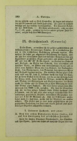 IX. Griechenland (Graecia)
