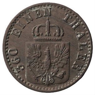 Fundmünze, Pfennig, 1868