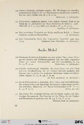 Antike Möbel (Nr. 508-568)