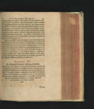 Titulus XI. De Acquisitione per Arrogationem.