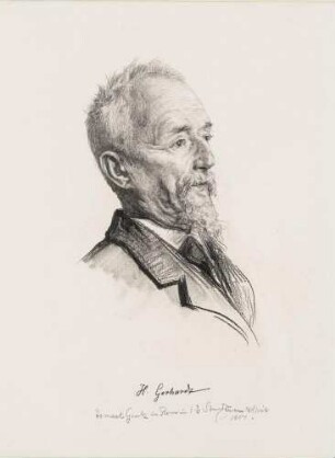 Bildnis Gerhardt, Heinrich (1823-1915), Bildhauer
