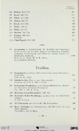 Textilien (Nr. 595-602)