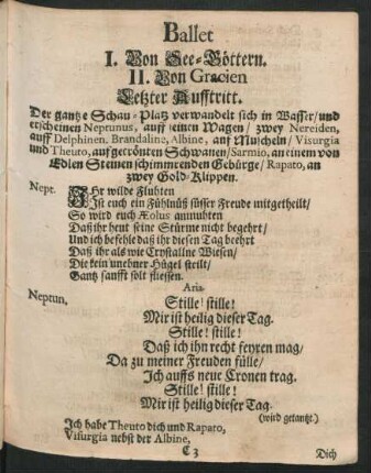 Letzter Aufftritt