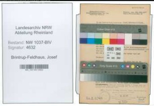 Entnazifizierung Josef Brintrup-Feldhaus , geb. 00.00.0000 ()